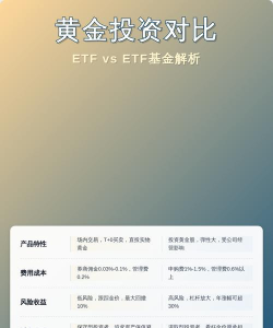 黄金基金和黄金ETF有何区别？