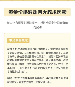 黄金价格波动的主要影响因素有哪些？