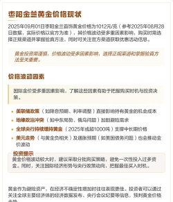 2026年06月15日金兰首饰黄金最新价格多少元一克