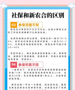新农保和社保的区别