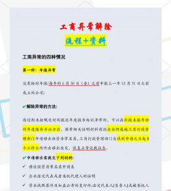 企业经营异常怎么处理