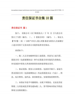 保证责任的概述