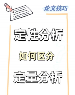 定性分析与定量分析是什么