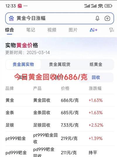 2025年8月6日陆丰黄金回收行情：附近回收店黄金多少钱一克？768元！