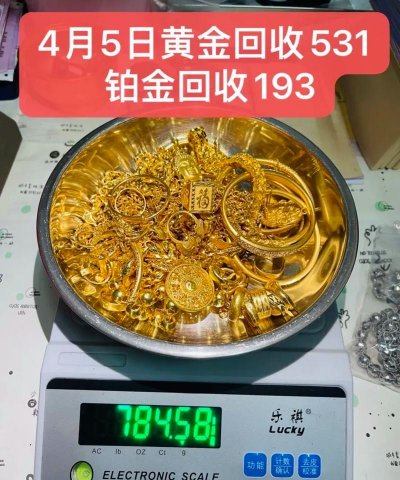 2025年4月19日温岭黄金铂金今日回收价格查询