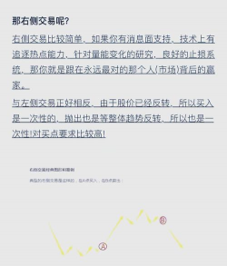 右侧交易和左侧交易什么意思