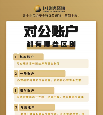 对公账户的分类