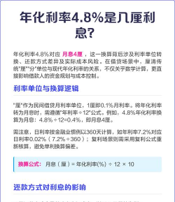 年化结算利率什么意思