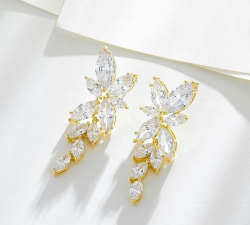 冰花流苏耳环怎么戴？