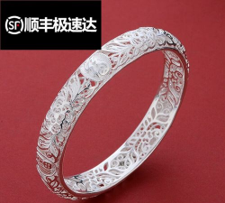 五福银镯子的寓意？