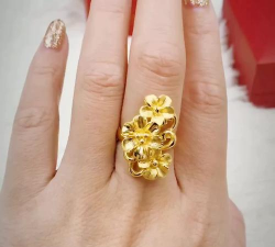 3d工艺黄金戒指耐戴吧？