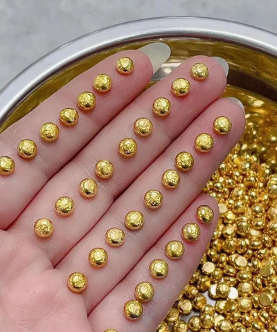 一克金豆多大体积？