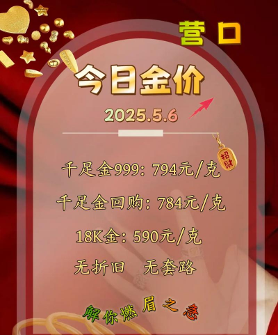 2025年10月11日营口黄金实时价格