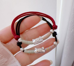 银珠子手链配什么绳子好看