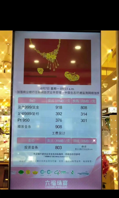 重庆六福今日黄金价格多少钱一克（2025年12月5日）