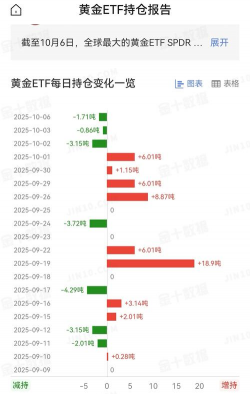 【黄金etf持仓量】12月8日黄金ETF较上一交易日减少1.14吨